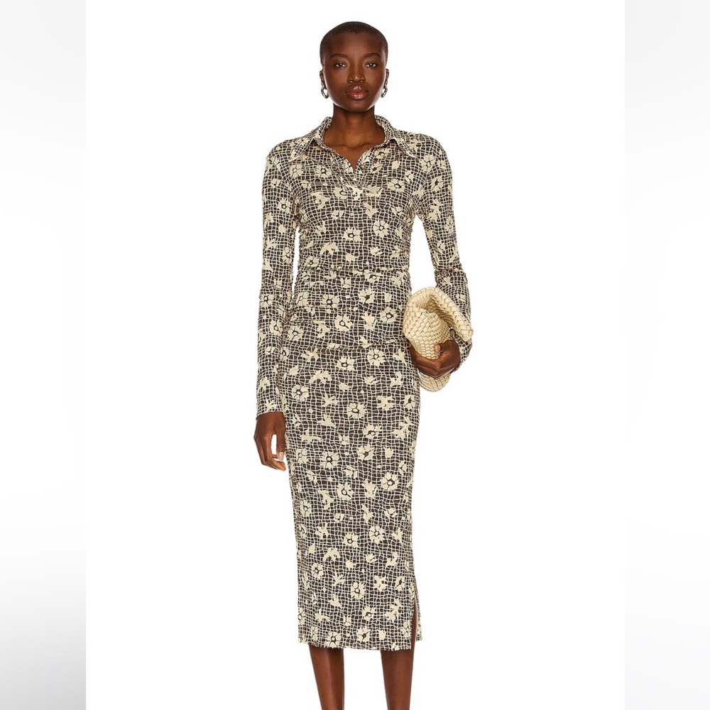 Nanushka floral web Verity dress